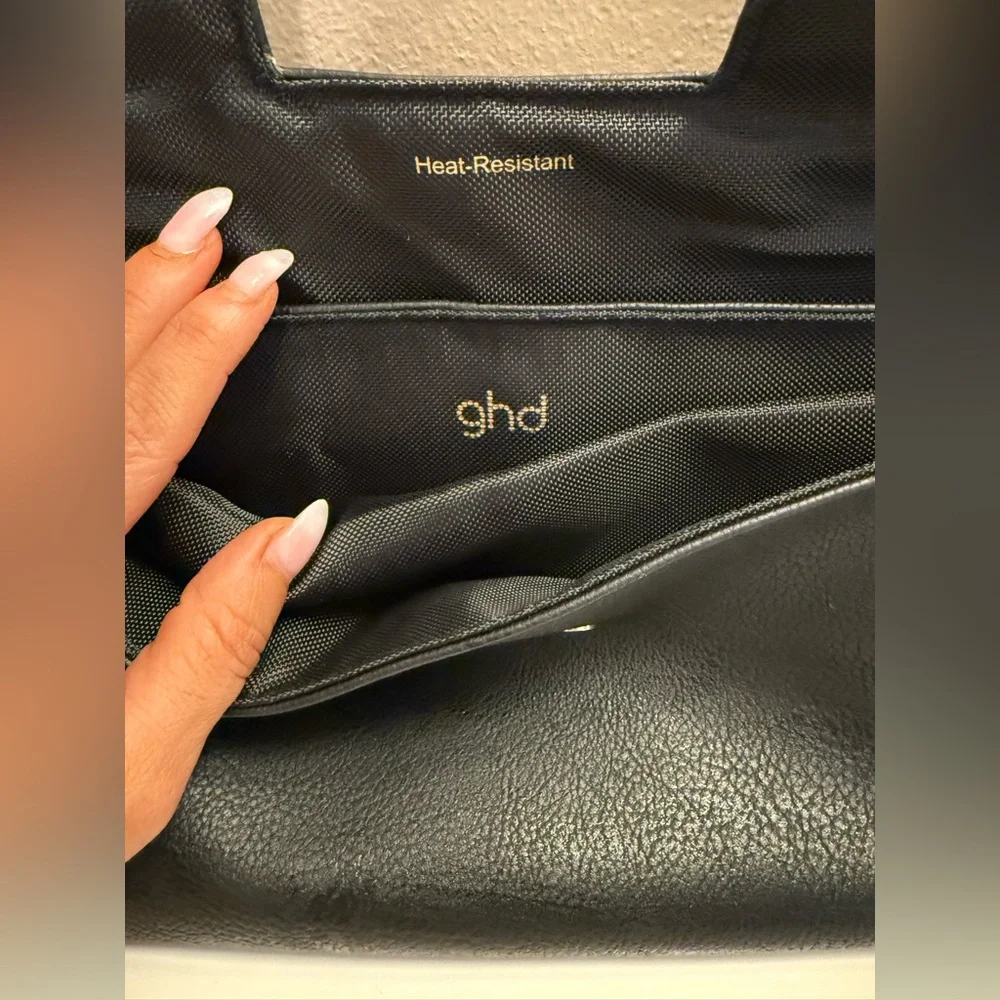 GHD Heat Resistant Styler Travel Bag Black Clutch never used - Picture 5 of 5